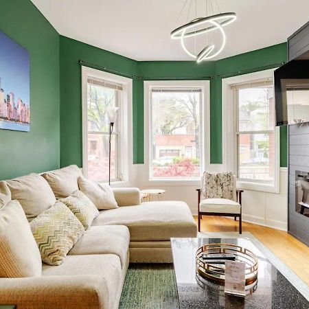 2 Bed Apt W/ Office, Free Parking, Near Wrigley Chicago Exterior foto